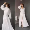 Bridesmaid Dress White Chiffon Sleepwear With Lace Custom Made Summer Nightwear For Bridal Boudoir