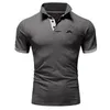 Erkek Polos Golf Giyim Kısa Kollu Yaz Nefes Bitebilir Açık Hava Spor Polo Gömlek Tshirt Top Yüksek Kaliteli Eve Teslimat 230215
