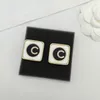 2023 Luxury Quality Charm Stud Earring med svartvit färgdesignhänge halsband Have Box Stamp PS7587A311i