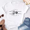 Women's T Shirts Zoganki Female Black Tshirt Women Graphic Dogs Paws Mamma Cartoon T-shirts Söt sommaren 90-talsflickor Klädtopp