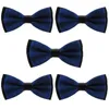 Bow Ties 5 PCS Men's Tie Business Wedding Party Bowties Justerbar satin Bowtie BWTY1003