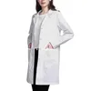 Womens Jackets Single Breasted Lab Coat Doctor Blouse Student Scientific Nurse Cosplay Notched Lapel Collar Jacket with Pockets 230215