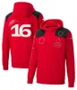 2022-2023 Neues F1 Team Herren Kapuzenpullover Formel 1 Racing Hoodies Sweat Frühling Herbst Fahrer Rotes Sweatshirt Outdoor Extremsport 329h