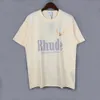 Magliette da uomo Acquista magliette da uomo firmate Rhude in vendita 2023 Camicie estive Lettera Polo Magliette ricamate Abbigliamento Maglietta a maniche corte Tees EU S-XL lusso