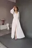 Bridesmaid Dress White Chiffon Sleepwear With Lace Custom Made Summer Nightwear For Bridal Boudoir