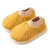 Slippers winter voor dames dames warme gesloten achterhuis schoenen gezellige slip aan met pluche voering binnen buiten