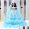 Puppen 45 cm Ein Stück Mode Design Prinzessin Puppe Kleid Edle Party Kleid Für Mädchen Geschenk 10 Farben Drop Lieferung spielzeug Geschenke AC DHPZV