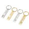 Stainless Steel Hollow Keychain Creative Car Keychains Pendant Drive Safe Valentine's Day Gift Keyring