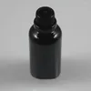 Bottiglie di stoccaggio Bottiglia di vetro nero di alta qualità da 50 ml con coperchio antimanomissione Contenitori di olio essenziale vuoti da 50 cc in vendita