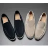 Designer Loropiana Charms Shoes 1 1 Scarpe casual in pelle da uomo Traspiranti e pigre in estate possono essere indossate con un piede di scarpe Lefu Scarpe versatili