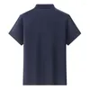 Herrpolos 8xl 7xl 6xl 2023 Summer Top Quality Business Polo Shirt Män Kort ärm Loose Mens -skjortor med Pocket Casual Homme