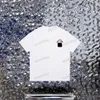 Xinxinbuy Men Designer Tee T Shirt 23ss Paris Move Castle Haftle Krótkie rękawa bawełniane kobiety białe czarny szary s-xl