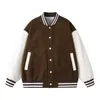 Erkek Ceketler Unisex Varsity Moda Patchwork Deri Deri Sleep Ceket Kadın Erkek Takım Beyzbol Ceket Özel 230216