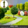 Decorative Flowers Figurine Table Decorsand Garden Statue Desktop Ornamentlandscape Resin Miniscenery Layout Adornment Green Figure