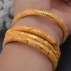 Bangle 24K Bangles Dubai Color oro da sposa per donna Uomo Gioielli braccialetto arabo saudita 230215