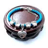 Bracelets de charme tecida à mão 8 cores Pulseira de corrente de corda para mulheres amigas amantes de animais de estimação B005CHARM BraceLetsCharm