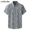 Camicie casual da uomo Taglie forti Uomo Spiaggia Manica corta Stampa hawaiana Camicia estiva ampia da vacanza floreale Abbigliamento 8XL 10XLMen's Chee22