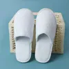 Disposable Slippers White Cotton Men Women el Slides Home Travel Sandals Hospitality Footwear One Size on Sale 230216