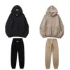 Designer Mens Sweats à capuche Sweatshirts Ess à capuche God Fear Double ligne Fog High Street Lâche Polaire Demi-Zip Sweat à capuche 2DE1