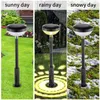 Pathway Patio Landsacpe Lighting Multi-color Solar Lamp Colorful Road Ground Plugged Led Lawn Lights 4pcs Outdoor