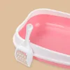 Altre forniture per gatti Lettiera con pala antispruzzo Design a doppio strato Sand Kitten Toilet 230216