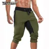 Herrshorts Tacvasen Summer Mens Cotton Shorts Running Workout Joggers Sweatpants 34 byxor Mesh Fishing Camping Gym Pants under knä 230215