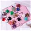 Charms Pierre Naturelle Coeur Pendentif Bijoux De Mode Collier Boucles D'oreilles Faire Des Résultats En Gros Drop Delivery Composants Dhhkq