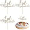 10pcs/Lot Eid Mubarak Cake Toppers Złota Srebrna muzułmańska pieczenie babeczka wystrój Topper Ramadan Party Cakes Dekoracja karta Adornos Para Tartas de eid Mubarak