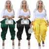 Designer Spring Pants Women Long Pants with Ruffles Summer Clothes Solid Trousers Fashion Stretchy Loose Cross-pants Bulk Wholesale items DHL 9280