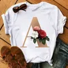 Letter T-shirt Summer Men Dames A-Z Gedrukte man Top Zwart-witte kleur T-shirts T-shirt Designer Fashion Leisure Street Short Sleeve T-shirts