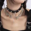 Choker Punk Necklace Costume Accessory Rock Justerbar cool krage för kvinnliga födelsedagsmiddagar Datum Alla hjärtans dag