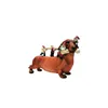 Tuindecoraties Dachshund Dog eten botten dwergdecoratie tuinieren standbeeld outdoor figuras decorativas decor