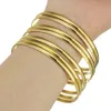 Bracelet mode style romain en acier inoxydable couleur or amant bracelet à breloques pour femmes marque or large manchette 7 pièces ensemble 230215