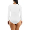 Damesvormers naadloos lange mouw bodysuit voor vrouwen shapewear string beelden body shaper