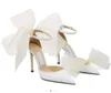 Mode romantique mariage mariée Aveline sandales chaussure sexy femmes talons hauts maille arcs gladiateur Sandalias Averly talon aiguille blanc robe chaussures soirée dame pompes