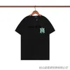 Nowa marka odzieżowa Chao amirs 2023 wiosna lato alfabet przód tył nadruk z krótkim rękawem cienka bawełna siarkowa luźna damska męska koszulka