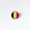 Partys Belgien National Flag Brosch World Cup Football Brosch High Class Banquet Party Gift Decoration Crystal Commemorative Metal Badge