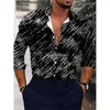 Chemises décontractées pour hommes automne mode hommes chemise Totem imprimé à manches longues hauts vêtements pour hommes Club Cardigan Blouses de haute qualité