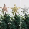 Décorations de Noël Arbre Top Star Treetop Glitter pour la décoration de bureau de Noël