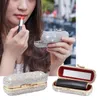 Dames Clip Holder Daily Lipstick Case Party Fashion Gift Avec Mirror Organizer Home Travel Universal Luxury Shiny Diamonds1317f