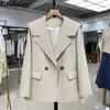 Abiti da donna Blazer Blazer Donna Spring Design Lovely Vintage Solid Chic Simple Ulzzang Daily Leisure Allmatch Lady Fashion Soft Tender Loose 230216