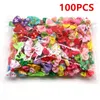 Vêtements pour chiens 100pcs Retouche Bow Pet Cat Hair Rubber Band Fournitures Accessoires