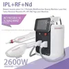 ELIGHT PORTATE IPL RF ND YAG LASER 3 em 1 Máquina de safira multifuncional IPL Remoção de cabelo Opt