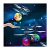 LED Flying Toys RC Ball Aircraft Helicopter flitsen Light Up speelgoedinductie Elektrische drone voor kinderen kinderen c044 drop levering cadeau dhy4i