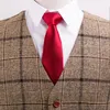 Męskie garnitury 3 sztuki obroża klapowa kraciarna formalna tweed garnitur szczupły dopasowanie swobodne sukienki biznesowe ślubne spodni kamizelki blezer