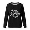 Damen-T-Shirts, durchgehender Reißverschluss, sportliche Jacke, Damen-Weihnachtsserie, bedruckt, Rundhalsausschnitt, lange Ärmel, elegantes Reißverschluss-Sweatshirt, Damenbluse