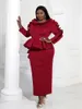 Plus Size Dresses Party Evening For Women Long Ruffles Peplum Robe Event Package Hip African Wedding Guest Chic Gowns 4xl
