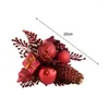 Kerstdecoraties kunstmatige plant anti-fade gesimuleerde diy realistische scène lay-out herbruikbare kerst Golden ballen sparren pinecone nepbloem