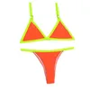Women's Swimwear Summer Sexy Bikini 2023 Woman Solid Color Split Swimsuit Set Suit Mujer 2 Piece Women Donsignet
