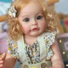 Dolls NPK 55CM FUll body Silicone Reborn Toddler Girl Princess SueSue Handdetailed Paiting Rooted Hair waterproof Toy for Girls 230216